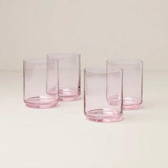 Tuscany Classics Stackable Tall Glasses, Set Of 4, Blush