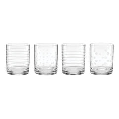 Mingle Double Old Fashion Glasses, Set of 4