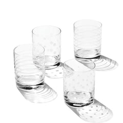 Mingle Double Old Fashion Glasses, Set of 4