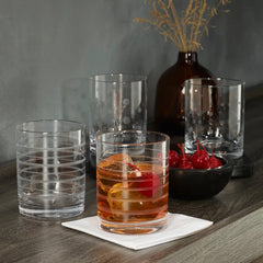 Mingle Double Old Fashion Glasses, Set of 4