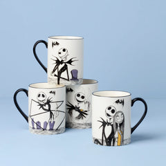 Nightmare Before Christmas Mugs, Set Of 4
