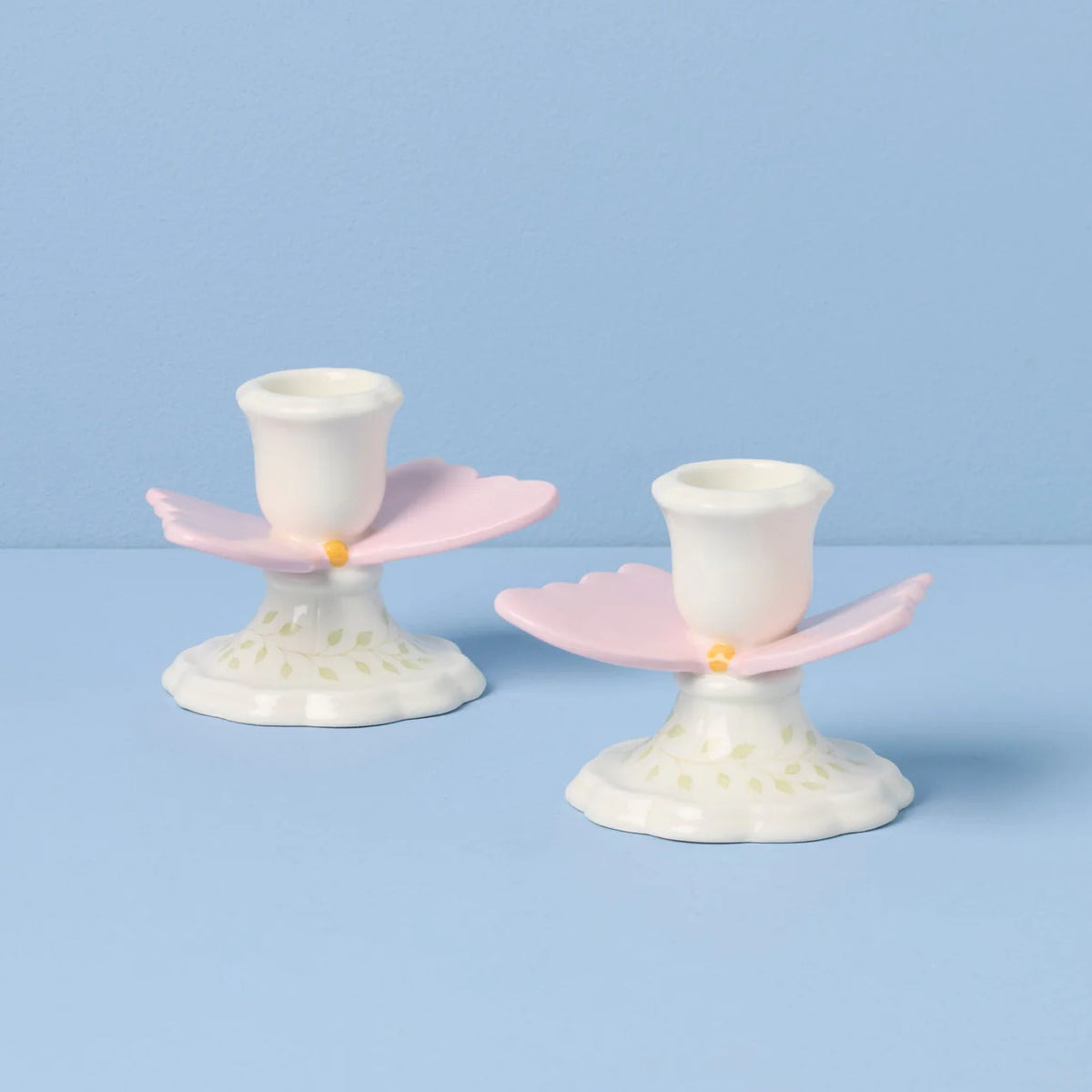 Butterfly Meadow Candlestick Holders, Set Of 2