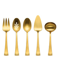 Portola Satin Gold 5-Piece Hostess Set