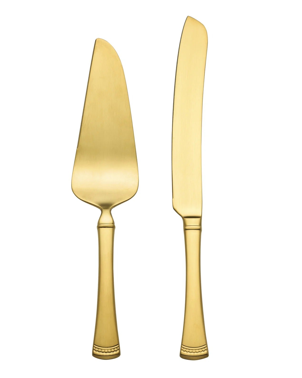 Portola Satin Gold 2-Piece Dessert Set