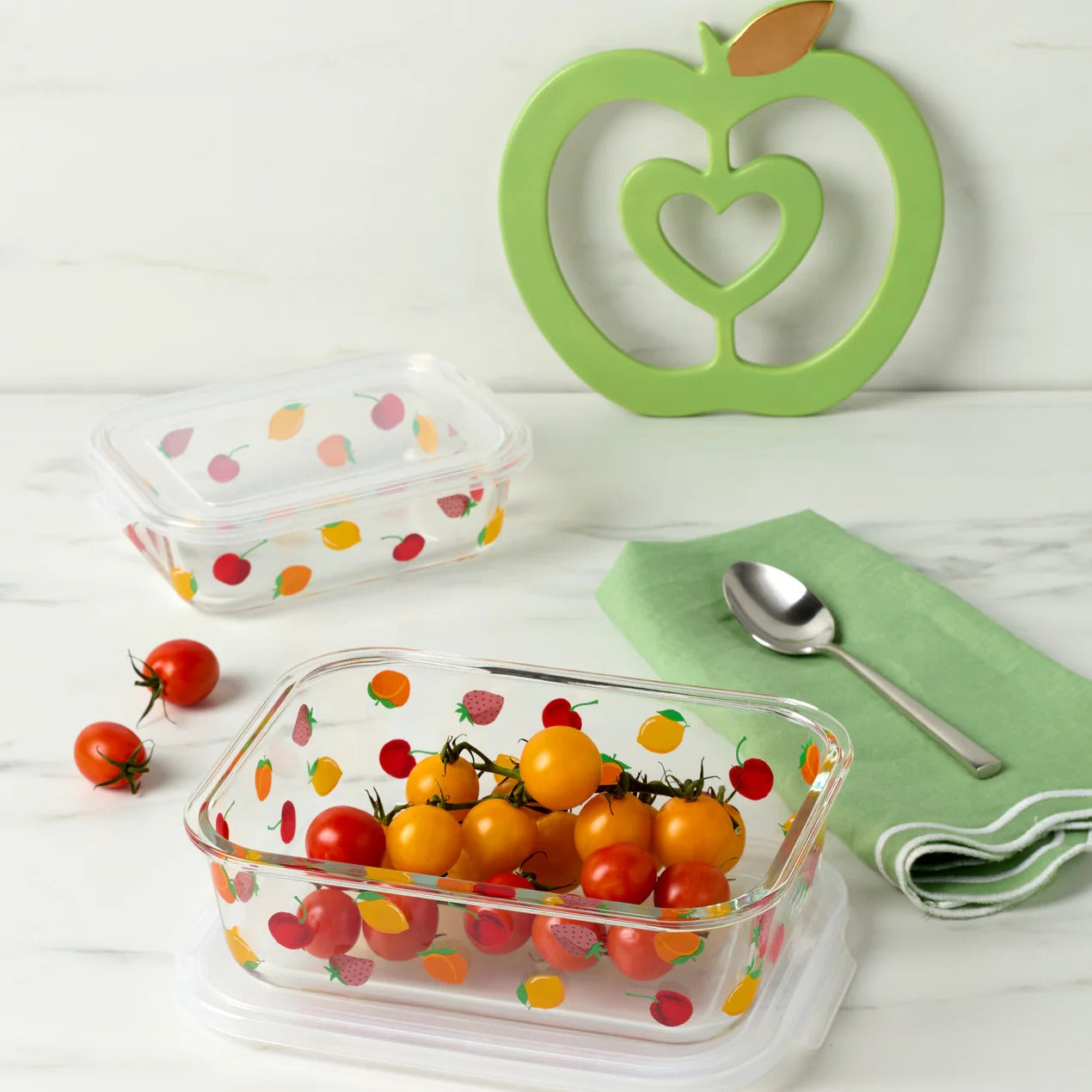 Tutti Fruity 4-Piece Serve & Store Dish Set