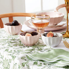 French Perle Scallop Mini Bowls, Set Of 3