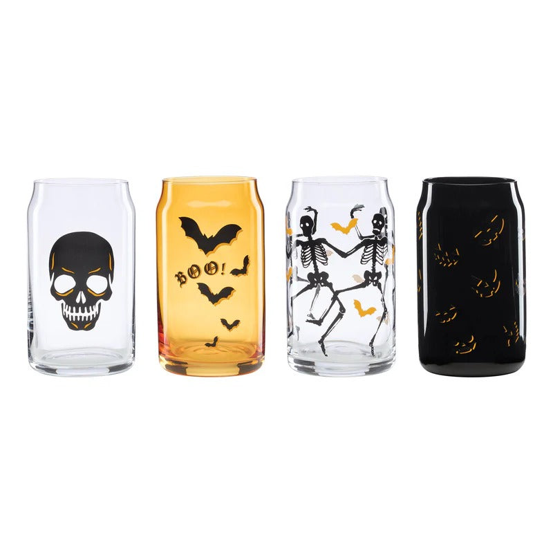 Vintro Halloween Can Cooler Glasses, Set of 4