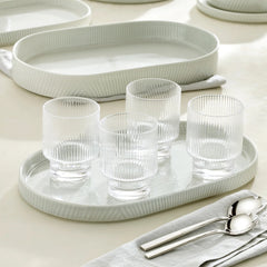 Modulus Tumblers, Set Of 4, Clear