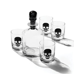 Vintro Halloween Skeleton 5-Piece Whiskey Set