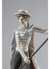 In The Gondola Couple Sculpture - Numbered Edition