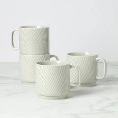 Modulus Mugs, Set Of 4, Vapor