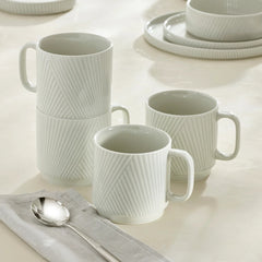Modulus Mugs, Set Of 4, Vapor