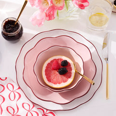 Garden Party 16-Piece Dinnerware Set, Pink