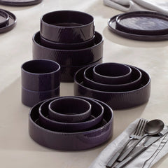 Modulus 12-Piece Bowl Set, Nightshade