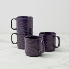 Modulus Mugs, Set Of 4, Nightshade