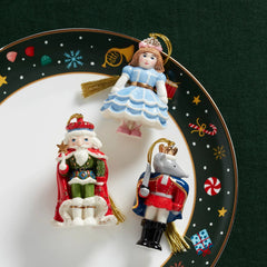 Nutcracker Ballet 3-Piece Ornament Set
