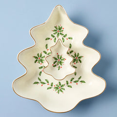 Holiday Tree Chip & Dip Set