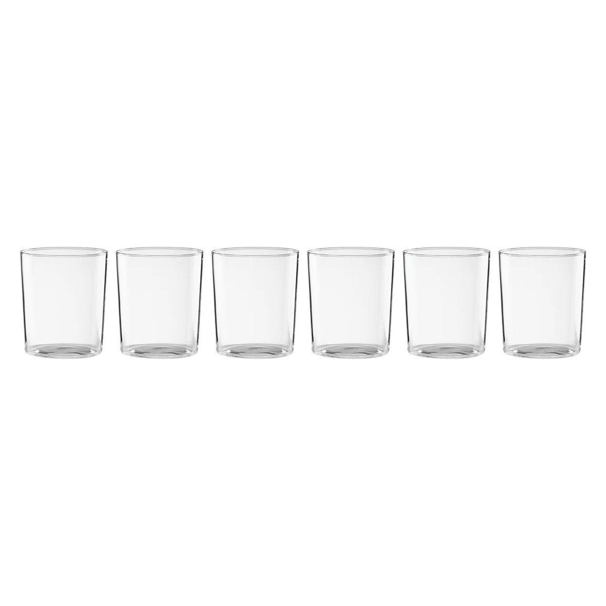 Bunny Hop Stackable Clear Tall Glasses, Set of 6
