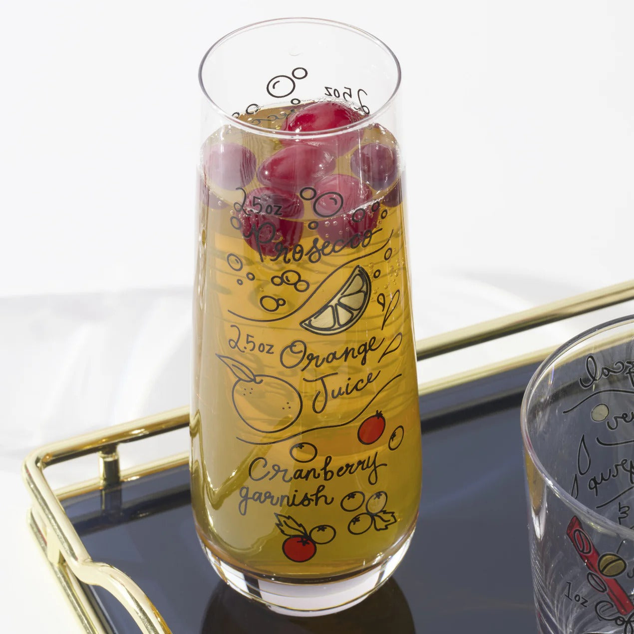 Make Merry Stemless Flutes, Set of 4