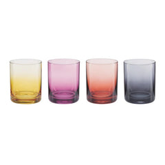 Golden Hour Double Old Fashion Glasses, Set of 4