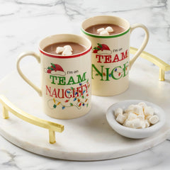 Naughty & Nice Mug Set/2