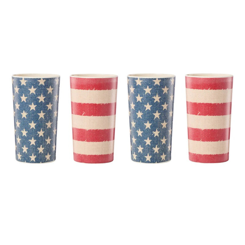 Vintage Americana Tumblers - Set of 4