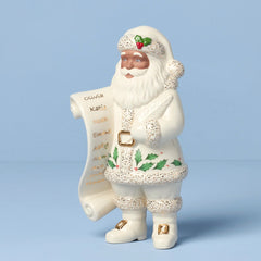 2025 African American Santa With List Figurine