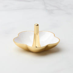 Make It Pop Metal Ring Dish, White