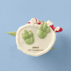 Grogu with Candy Cane Ornament