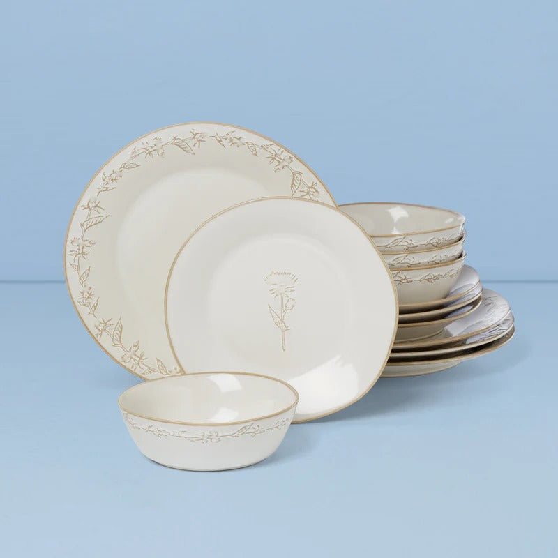 Homespun 12-Piece Dinnerware Set
