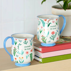 First Blooms Blue Mugs, Set of 2