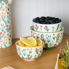 First Blooms 3-Piece Nesting Bowl Set