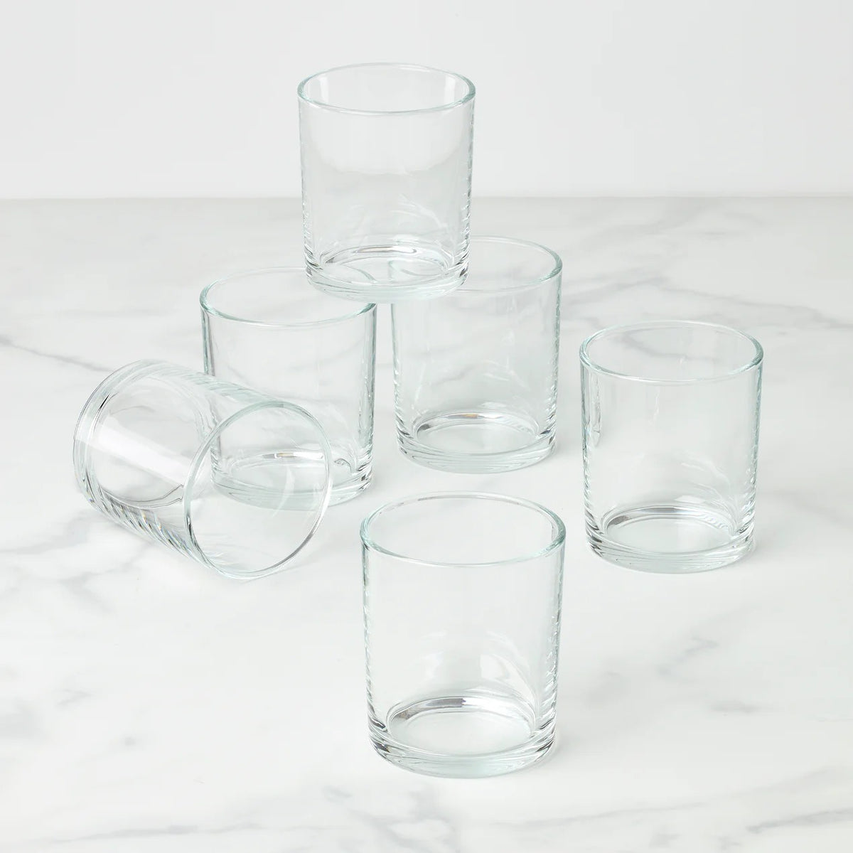 24 Seven Clear Medium Tumblers, Set of 6