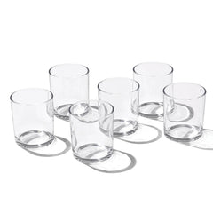 24 Seven Clear Medium Tumblers, Set of 6