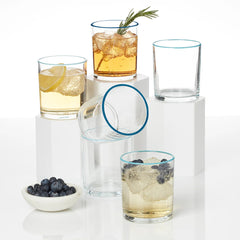 24 Seven Turquoise 6-Piece Medium Tumbler Set