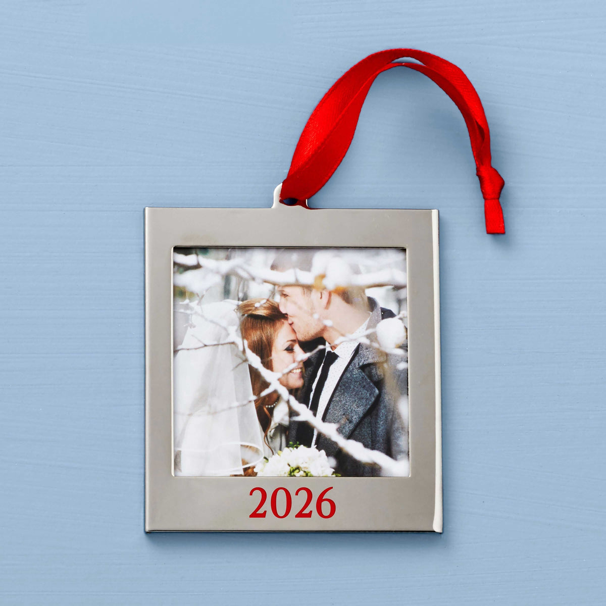 2026 Silverplate Frame Charm Ornament