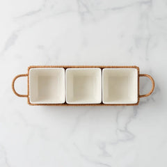 Willow & White, 4-Piece Serving Set