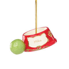 Cat Bowl Ornament