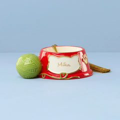 Cat Bowl Ornament