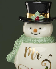 Mr And Mrs Snowman Set - With Box
