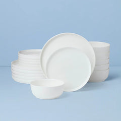 Modern White 18-Piece Dinnerware Set