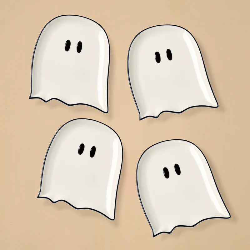 Ghost Accent Plates, Set of 4