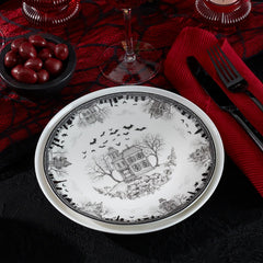 Haunted Village Accent Plates, Set of 4 Assorted