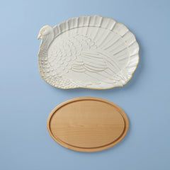 Harvest Turkey Platter and Carving Board Set - LAST IN STOCK!