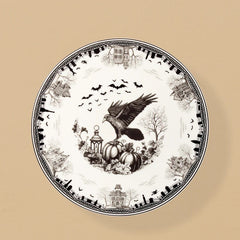 Haunted Village Cake Plate