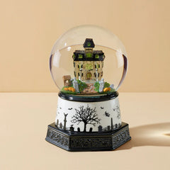 Haunted Village Lit Water Globe