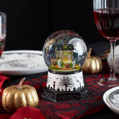 Haunted Village Lit Water Globe