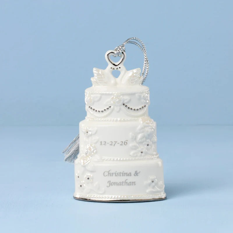 Celebrate Love Wedding Cake Ornament