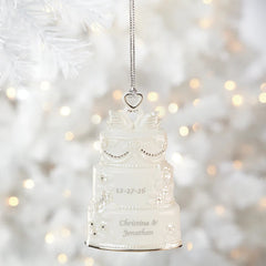 Celebrate Love Wedding Cake Ornament