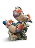 Mandarin Ducks Sculpture. Limited Edition